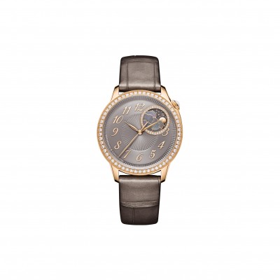 VACHERON CONSTANTIN ÉGÉRIE MOON PHASE 37 MM PINK GOLD WATCH 8005F/000R-B958